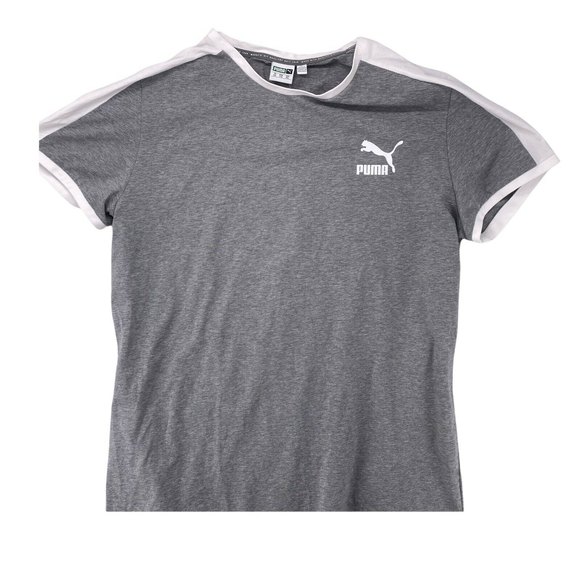 Puma Iconic T7 Men's Slim Tee Mens XXL Heather Grey TL4250 Casual Sport Shirt - Picture 6 of 6